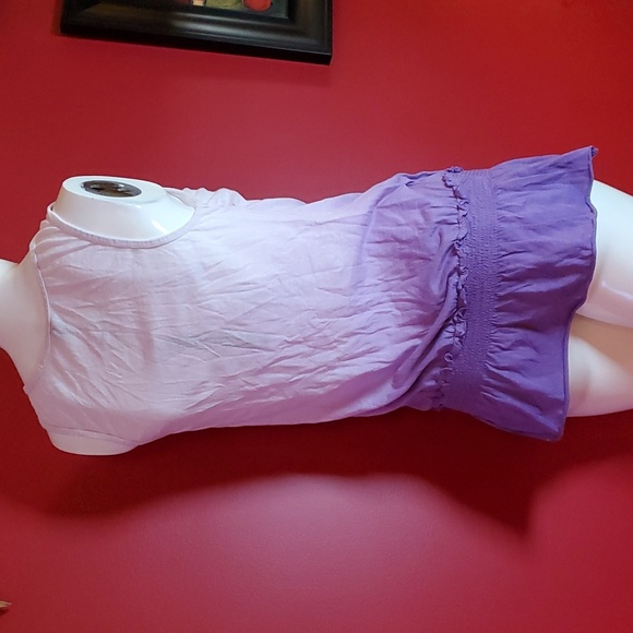 Size M - Language Los Angeles Designer brand Plunging Tunic Beach Coverup Top - Picture 3 of 12